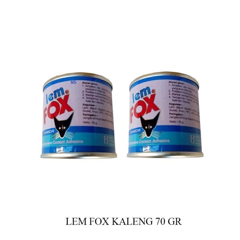

Lem Fox Yunior 70 Gr Kaleng Biru