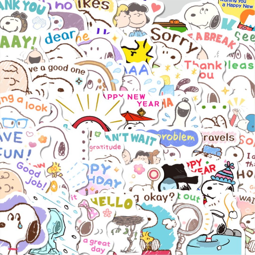 

Stiker Cutting Pack Stiker Kartun Snoopy V1 Isi 100Pcs Series Aesthetic Lucu Keren Untuk Koper Bahan Vynil