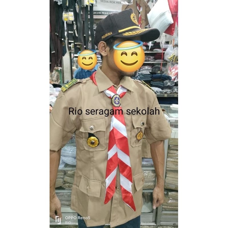 1 stel SERAGAM PRAMUKA PEMBINA LAKI LAKI /PRAMUKA PDU PRMBINA /SERAGAM PRAMUKA GURU PEMBINA GURU PNS