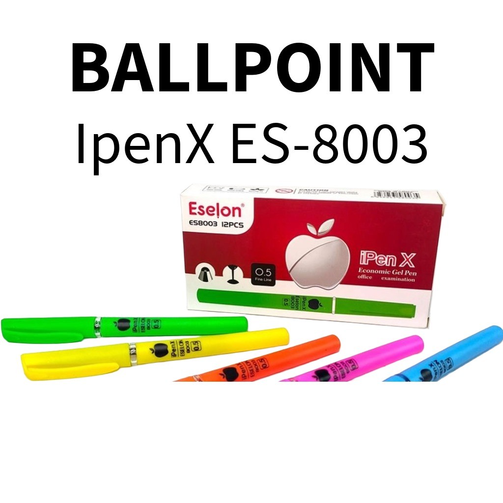 

♚12pcs Pulpen Gel 8003 IpenX Apel Eselon / YOUMEI G8003♚