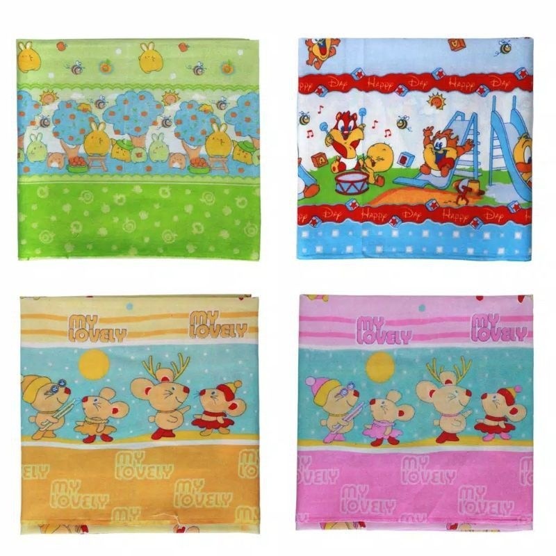 1 Lusin (12Pcs) Bedong Bayi Flanel Murah Harga Grosir