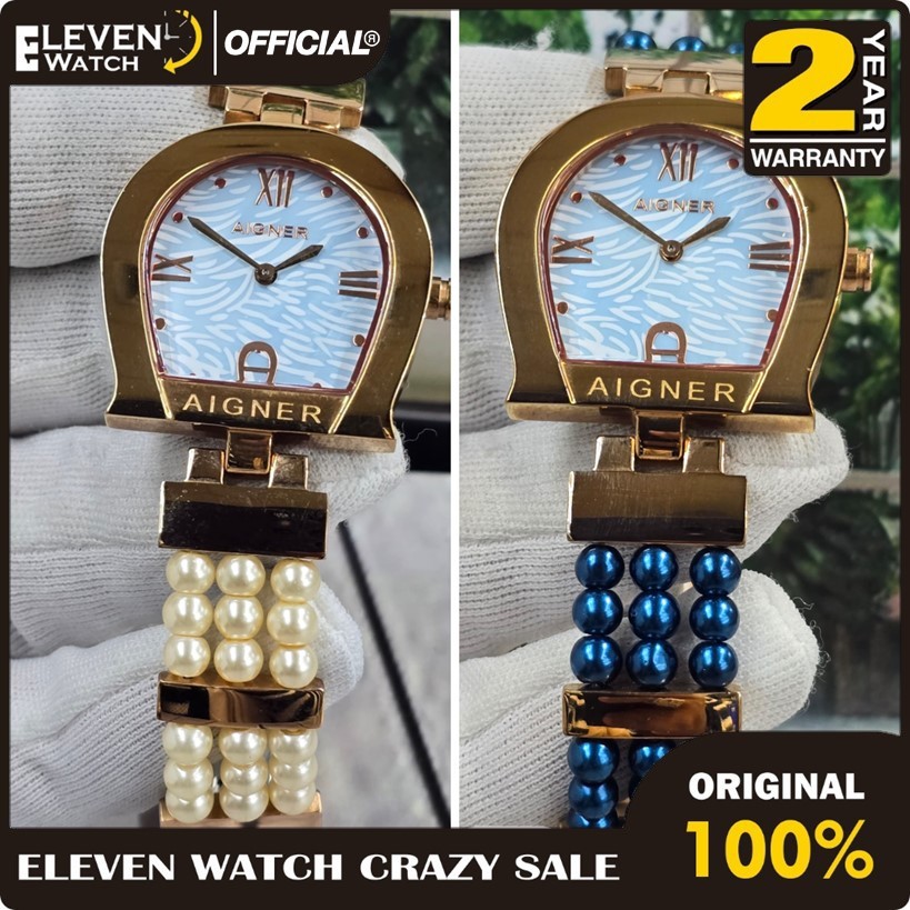 [Promo] Jam Tangan Wanita Aigner Varese A45600 Stainless Steel Strap Garansi 2 Tahun [✔COD]