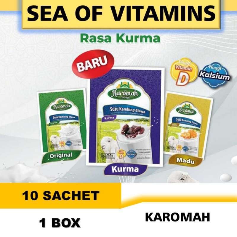 

Susu Kambing Etawa / Karomah Insani / Susu Instan / Madu / Original / Kurma 250GR BOX ISI 10