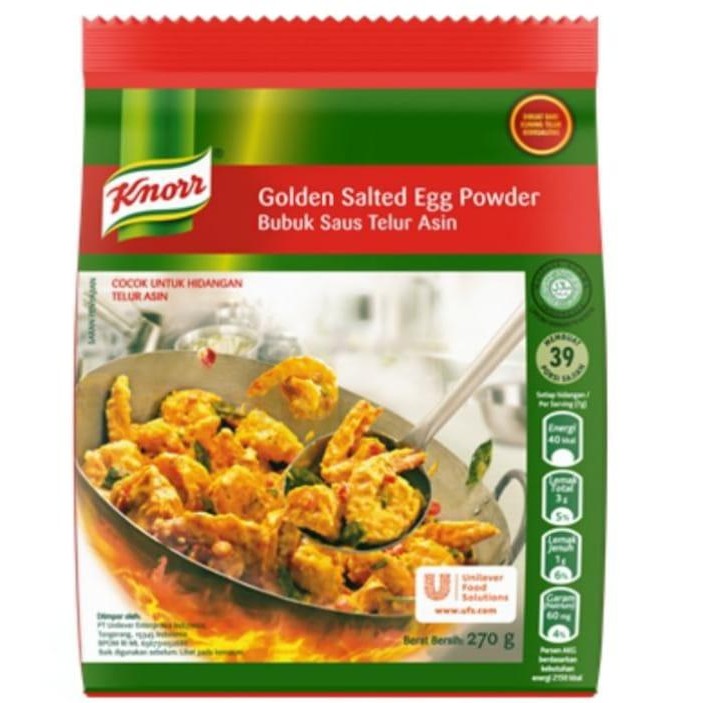 

PROMO! Knorr Bumbu Telur Asin Golden Salted Egg Powder No MSG Halal MUI 270gr