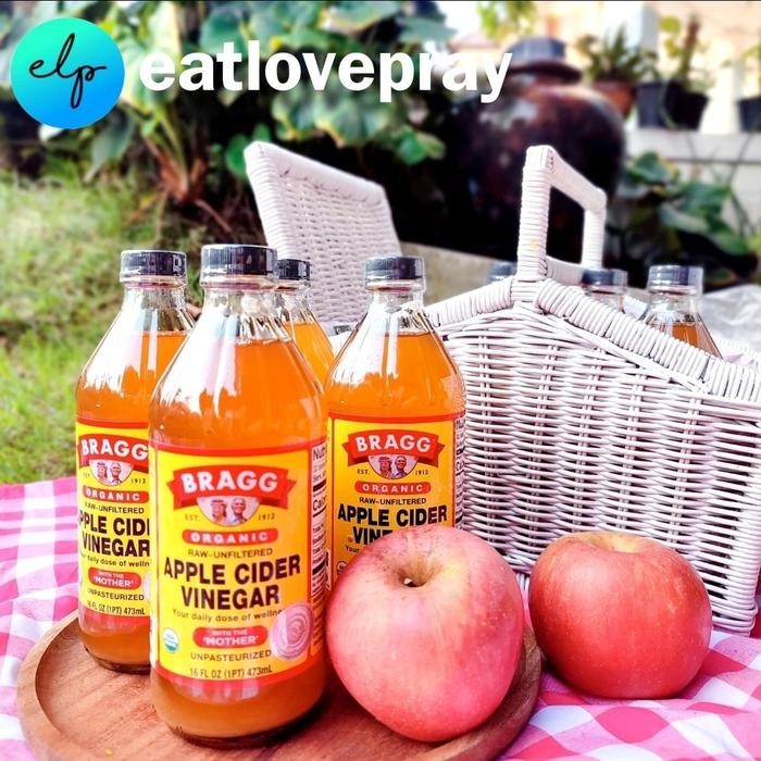 

BRAGG APPLE CIDER VINEGAR ( ACV ) 473 ml | Cuka Apel Organik - BRAGG 473 ML