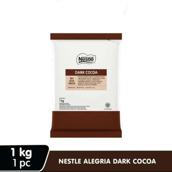 

NESTLE DARK COCOA Darkcocoa Coklat Malt by Nestle Profesional Cocoa Chocolate Alegria Bubuk Profesional Chocolate - 1kg Kemasan Asli, STANDART