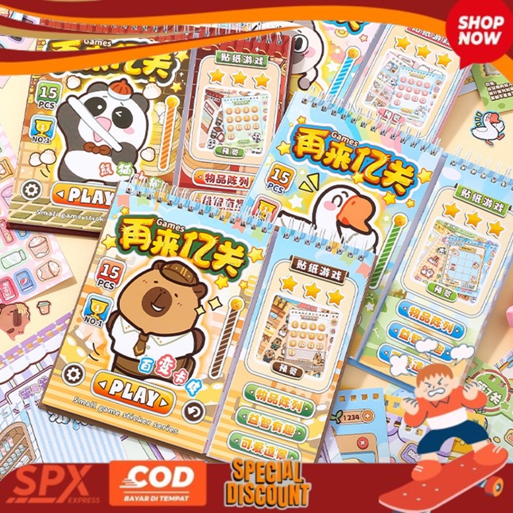 TREND VRAL Little Kreate - DIY Busy Book - Sticker Book - Quiet Book - Buku Aktivitas Stiker Anak LI