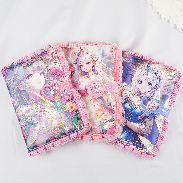 Anime Princess Notebook Buku Tulis Karakter Tuan Putri Diary Anak Ukuran A5 13 x 19 cm Jurnal Unik B
