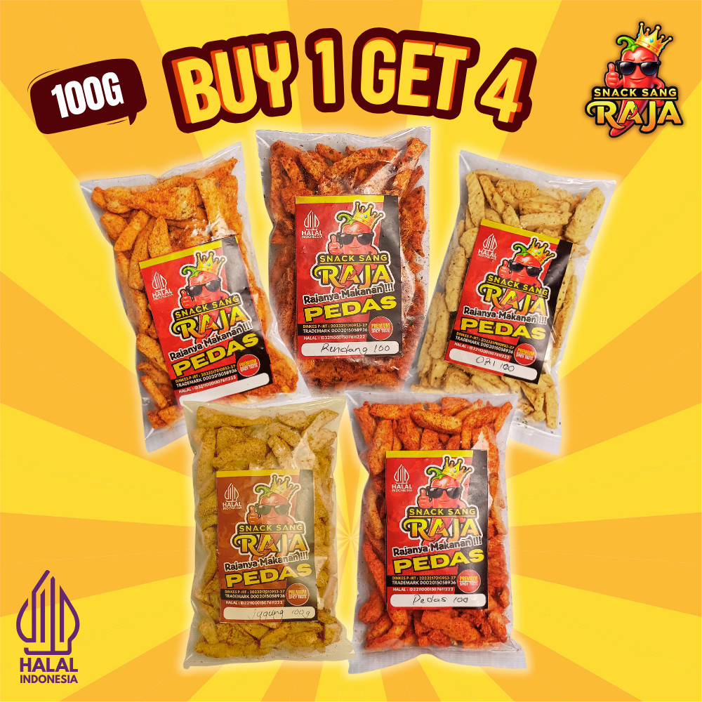 

Snack Sang RAJA - Basreng Beli 1 Dapat 5 Varian Berbeda Bundling 500gr