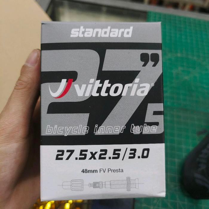 Ban Dalam 27.5 x 250/300 Vittoria Pentil Presta FV 48 Inner Tube VITTORIA 27.5 x 2.5/3.0 Fv 48mm Vit