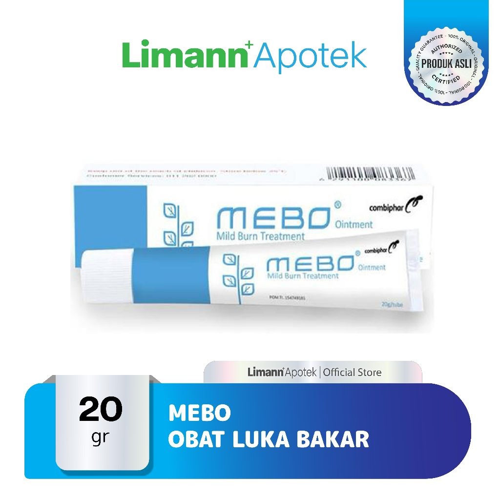 Mebo untuk Mengobati Luka Bakar Ringan isi 20 gr