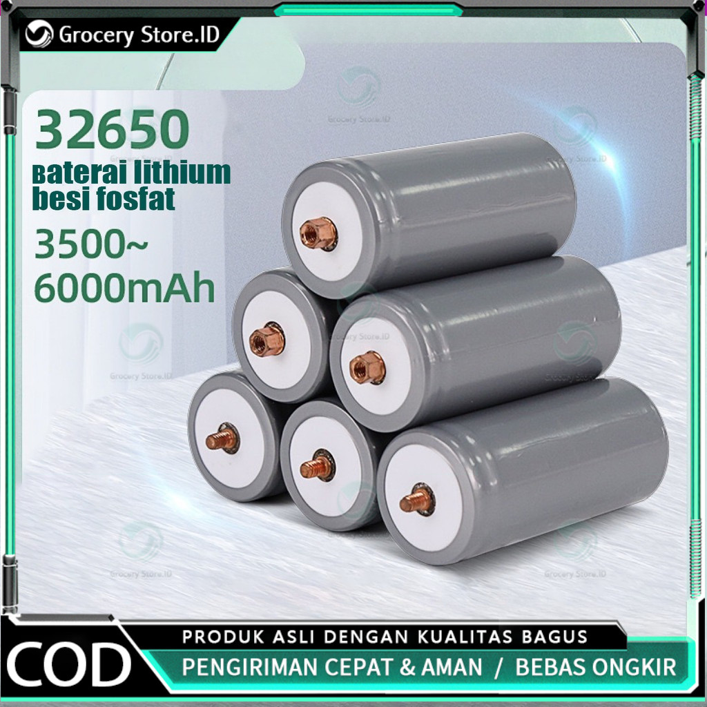 Baterai Lifepo4 32650 3.2V 6Ah 6000mAh Pju Tahan Lama
