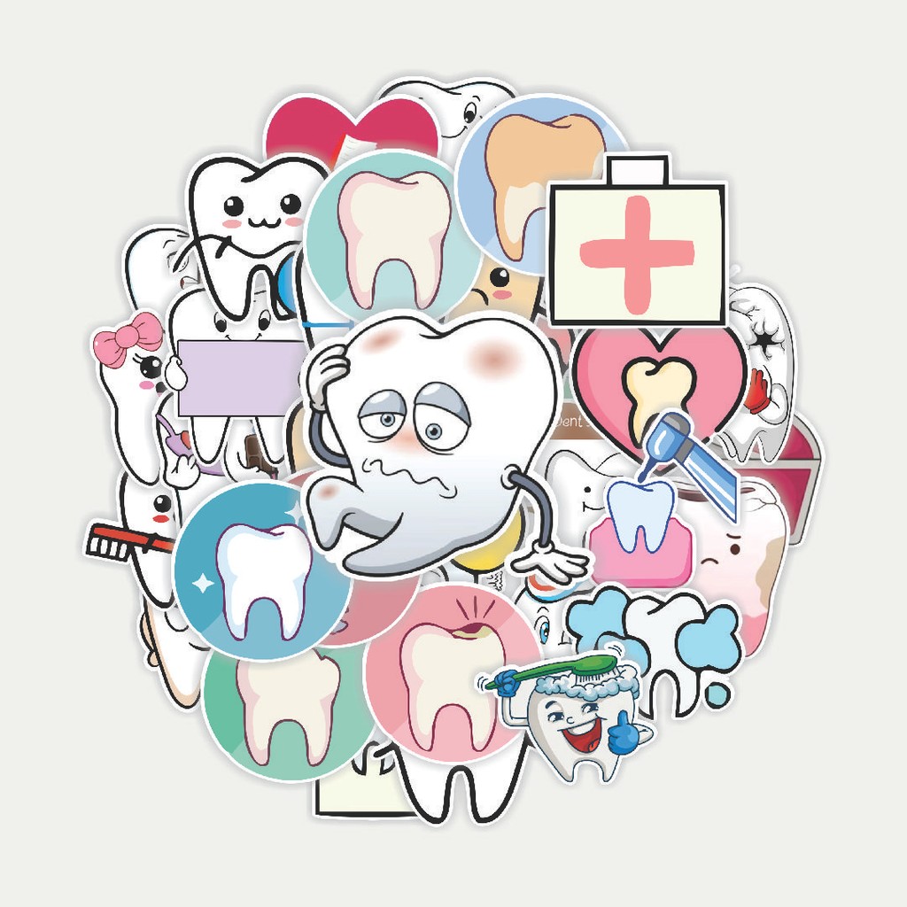 

Sticker Pack Stiker Dental Tooth [Gigi] | Sticker TUMBLR | Stiker LAPTOP KOPER HELM