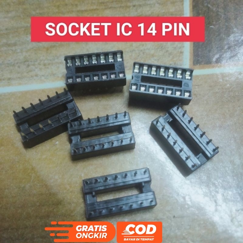 SOKET IC 14 PIN SOCKET IC 14 KAKI