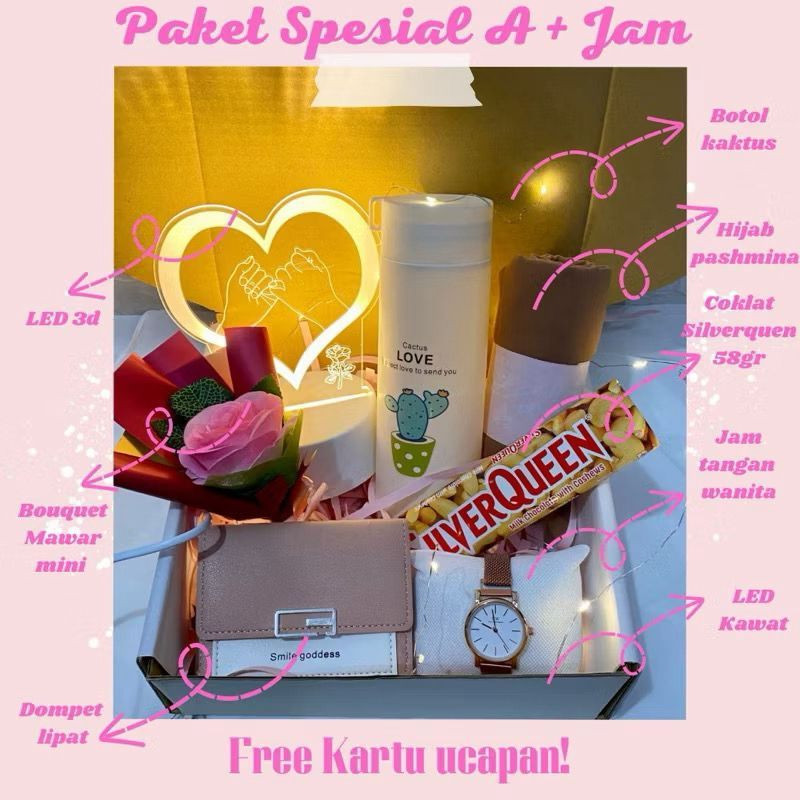 Kado Hampers Pasangan Kado Ulang Tahun Spesial Cewek Pacar Hadiah Wisuda Anniversary {PAKET SPECIAL}
