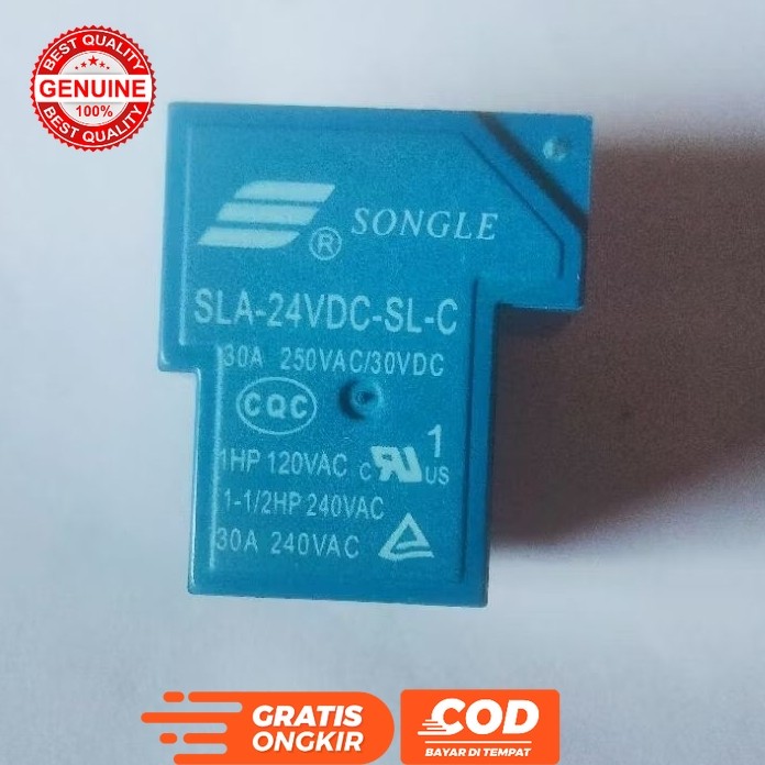 RELAY SONGLE DC 6P 6 PIN 6 KAKI 24V 24 VOLT