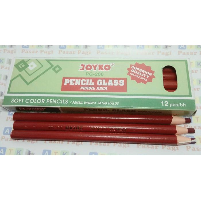 

pensil kaca joyko pg 100 merah by Radhiant official