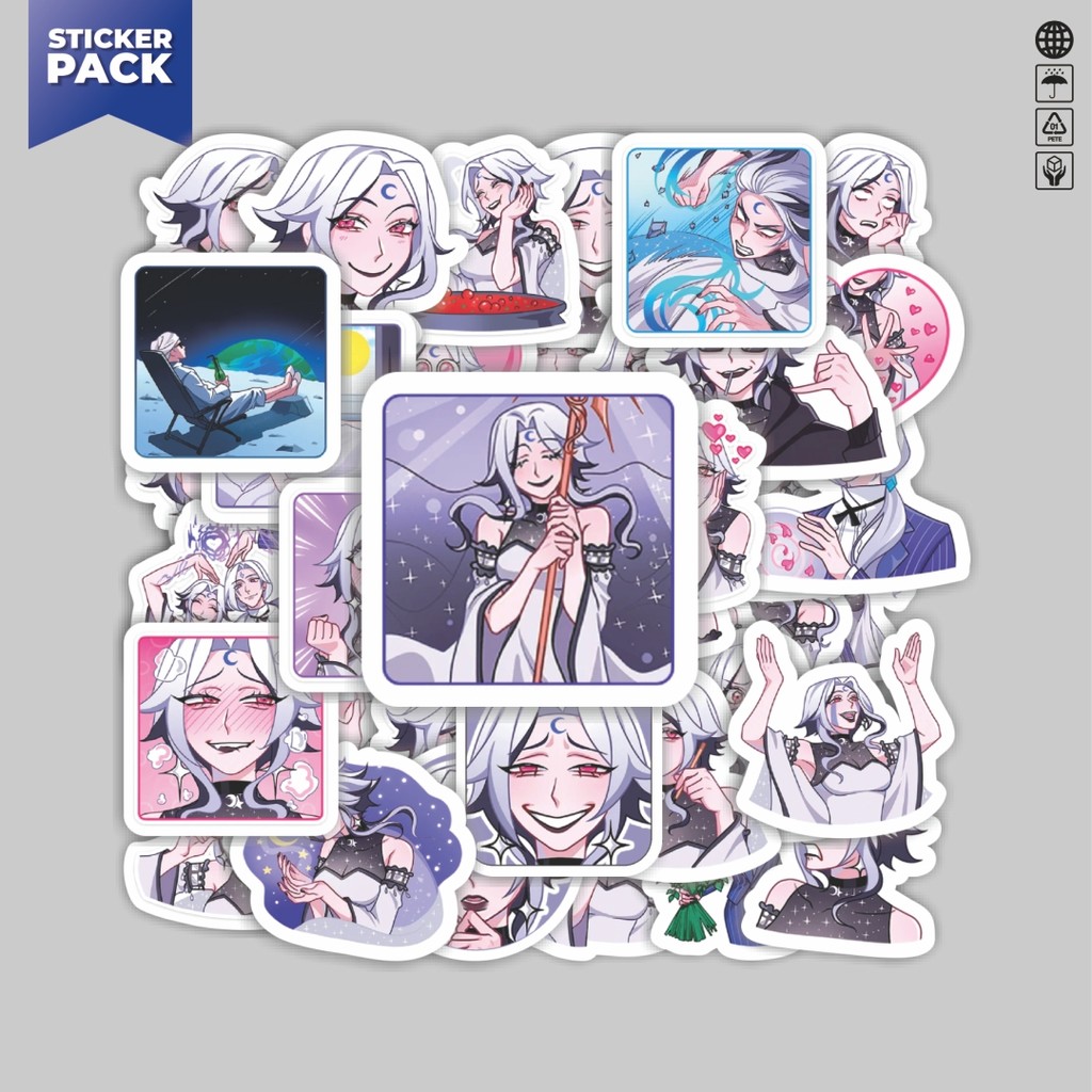 

[100PCS]Stiker Pack Stiker Funny Character Yann The Moon Princess Aesthetic Vinyl Anti Air Dekorasi Sticker Laptop Buku Journal Koper Helm Casing HP Gitar Helm Skateboard