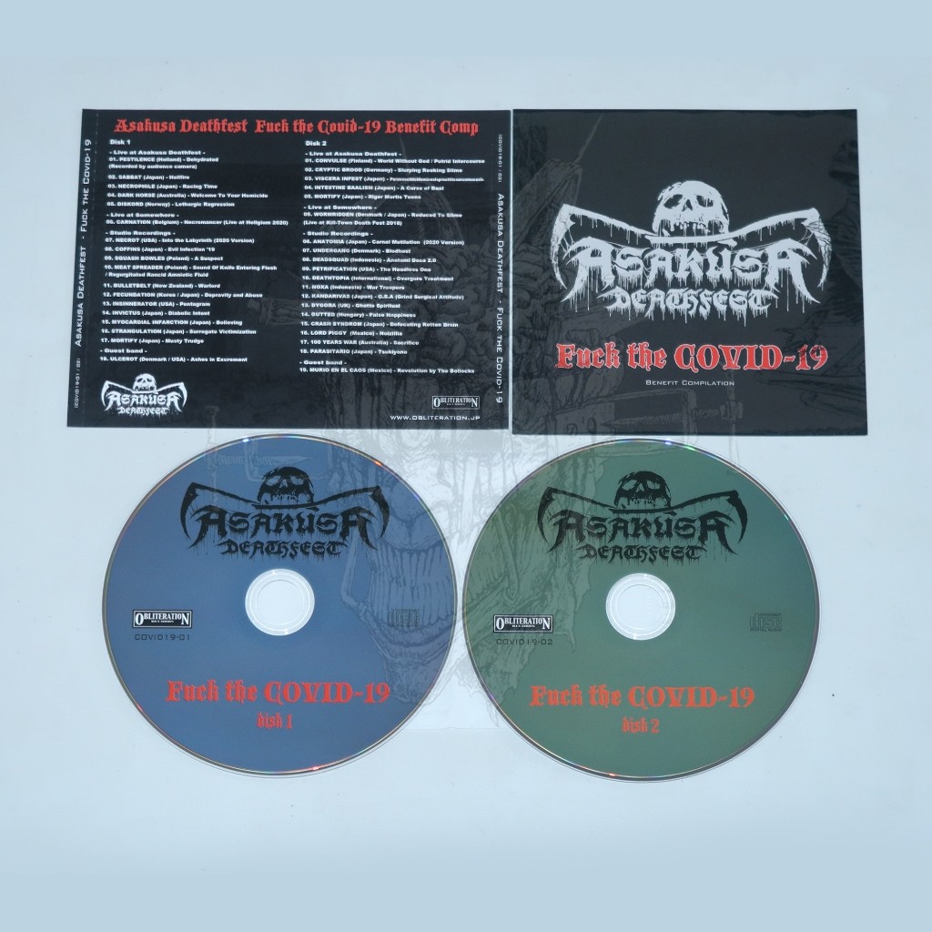 CD - ASAKUSA DEATHFEST - FUCKTHECOVID-19 - BENEFIT COMPILATION (DOUBLE DISK)