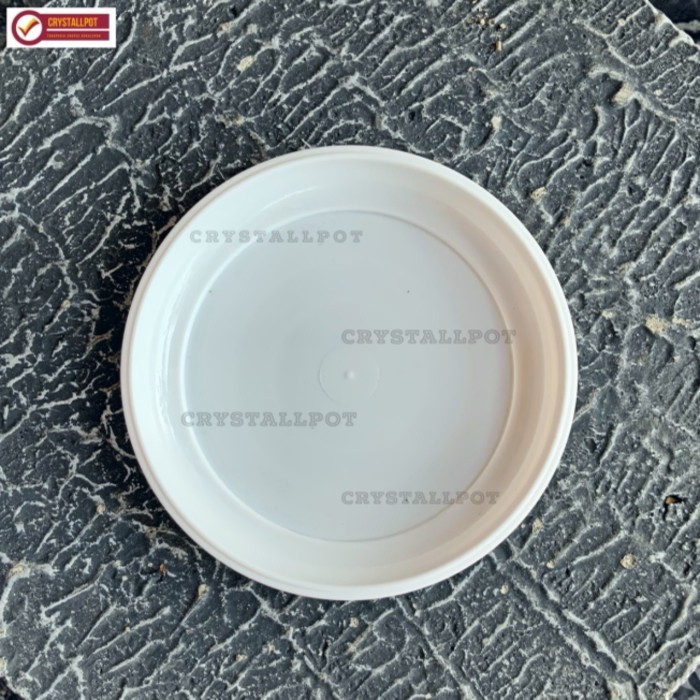 TATAKAN ALAS POT BUNGA NKT 17 PUTIH 14,5CM UNTUK POT 17 - NKT PUTIH 17