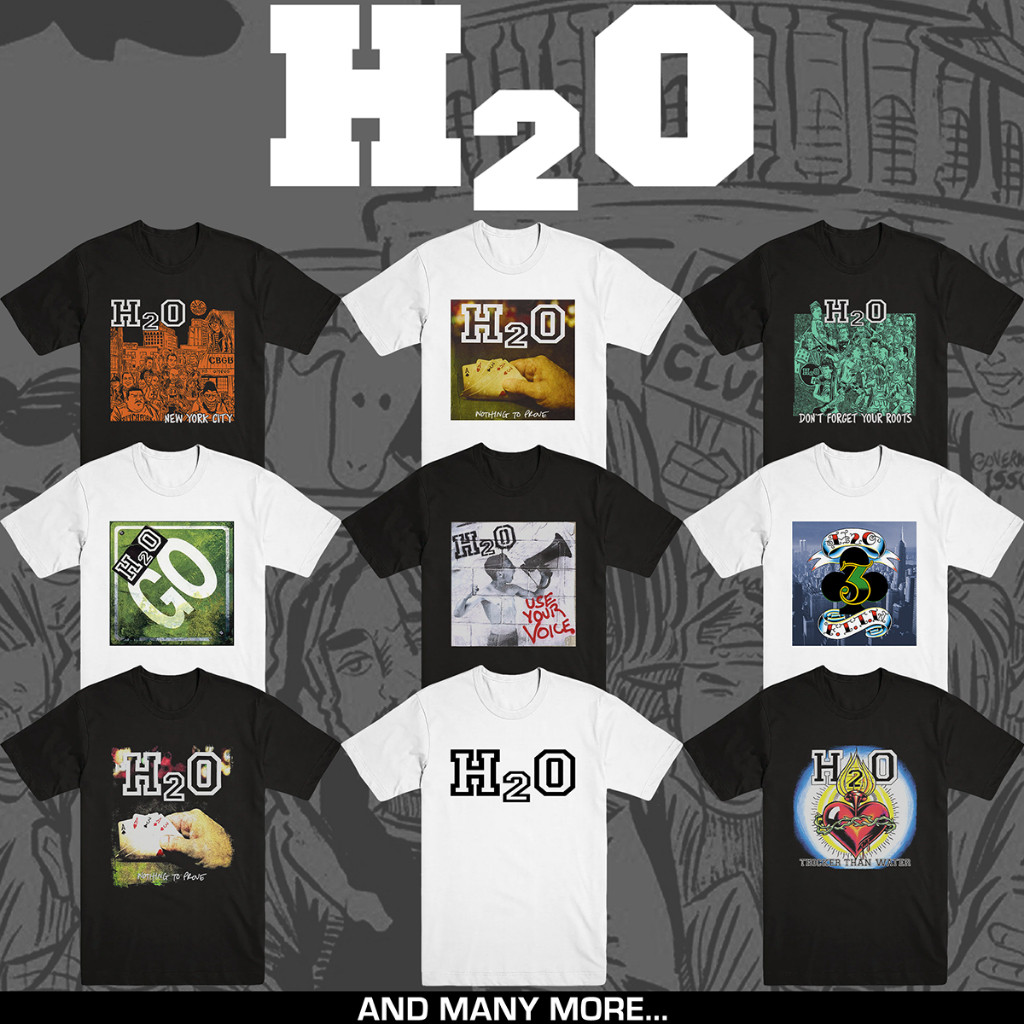 H2O | T-SHIRT BAND | HARDCORE PUNK | MERCHANDISE1