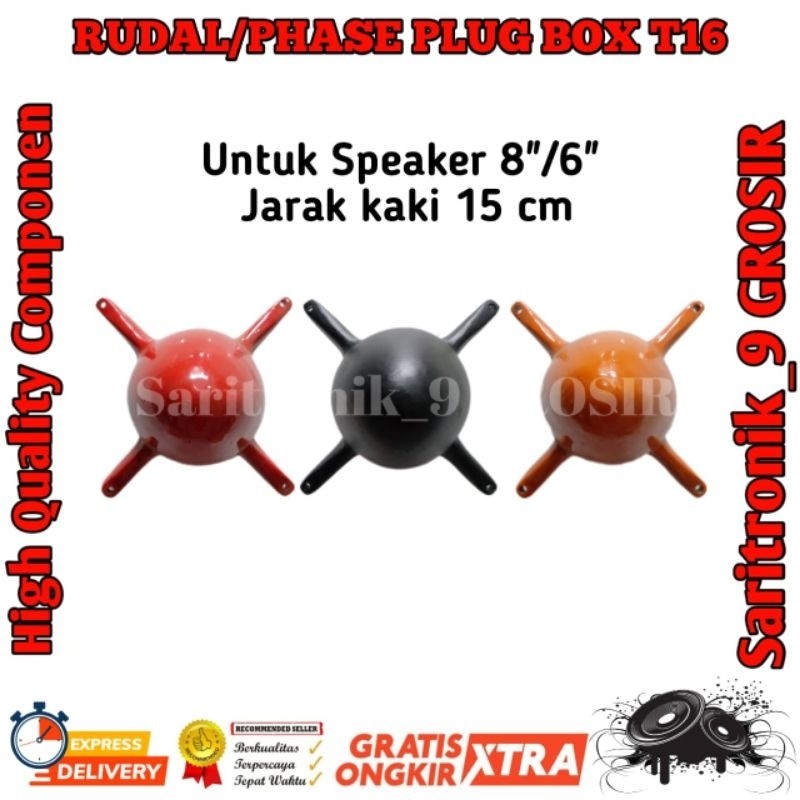 TANEKASHOP - RUDAL ( PHASEPLUG )  BOX T16 UNTUK SPEAKER 8 IN