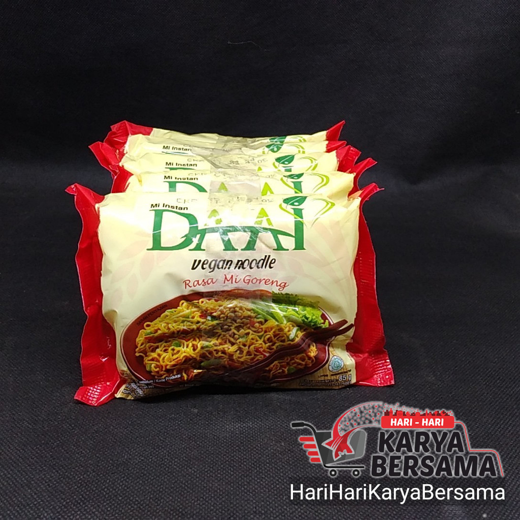 

MAKANAN MI INSTANT DAAI MIE VEGAN RASA MI GORENG PACK 5'S X 85GR