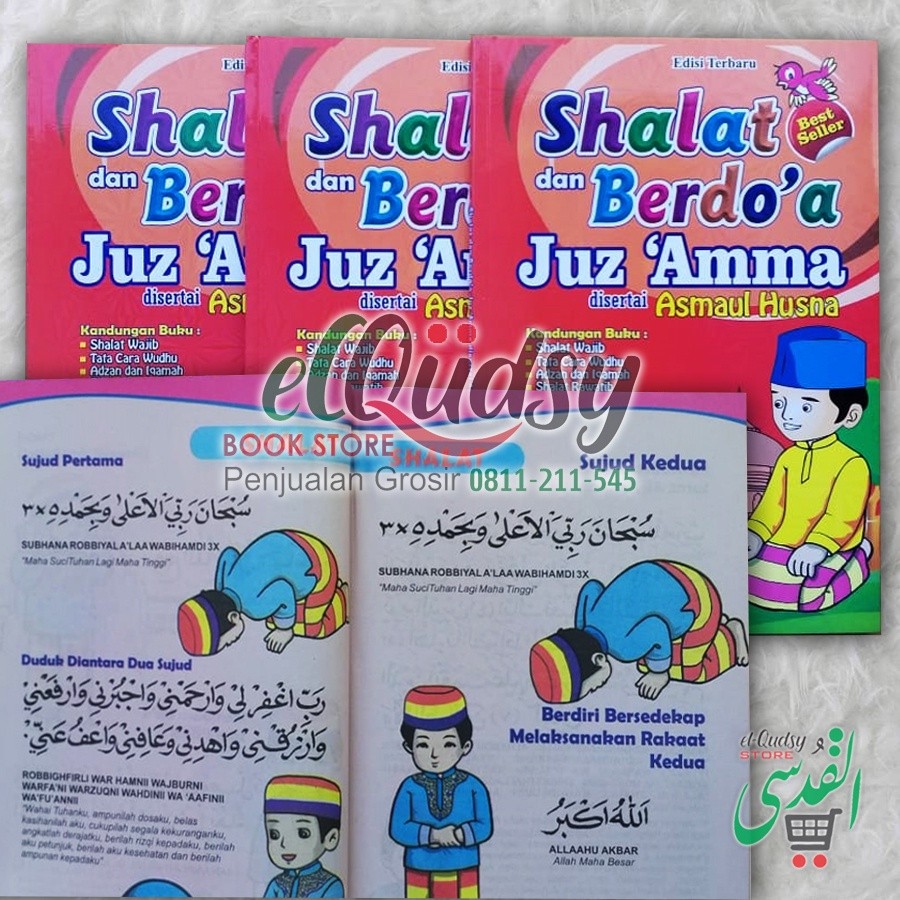 LIONTEMPLE Buku Sholat Anak buku doa anak juz amma dilengkapi Gambar Warna Panduan Sholat Anak dan b