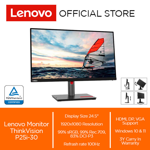 Lenovo Monitor ThinkVision P25i-30 24.5" IPS