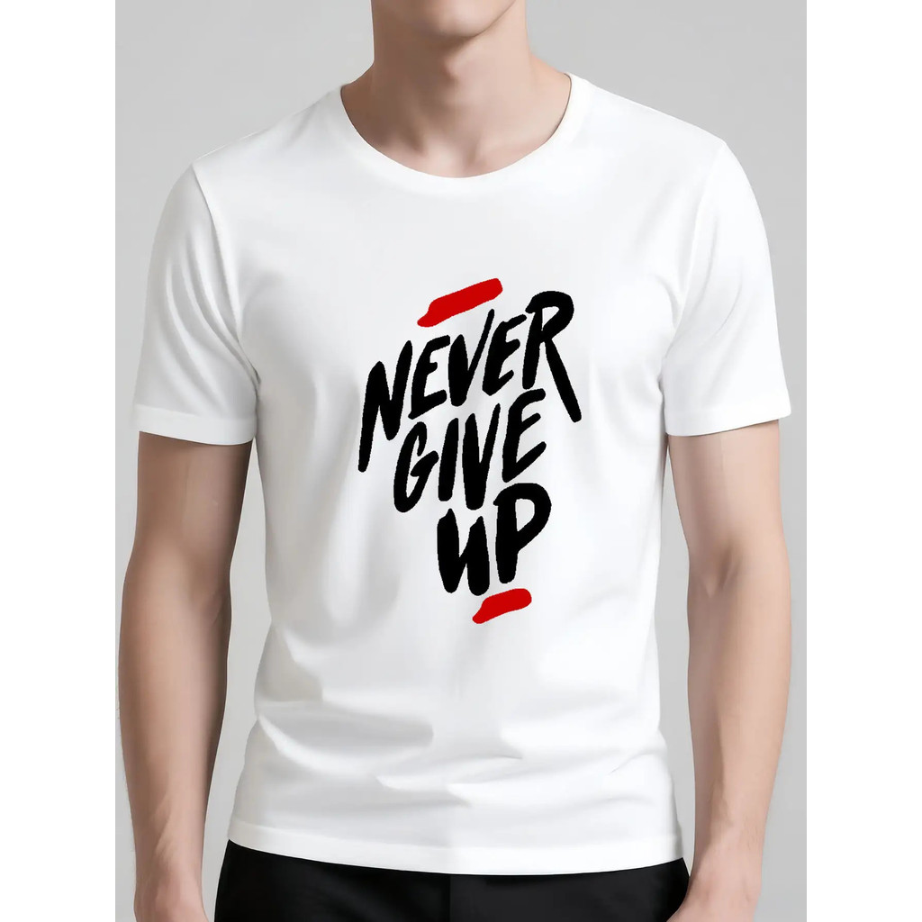 Kaos Musim Panas Pria Besar & Tinggi - Lengan Pendek Santai dengan Grafis Joran Pancing, Polyester B