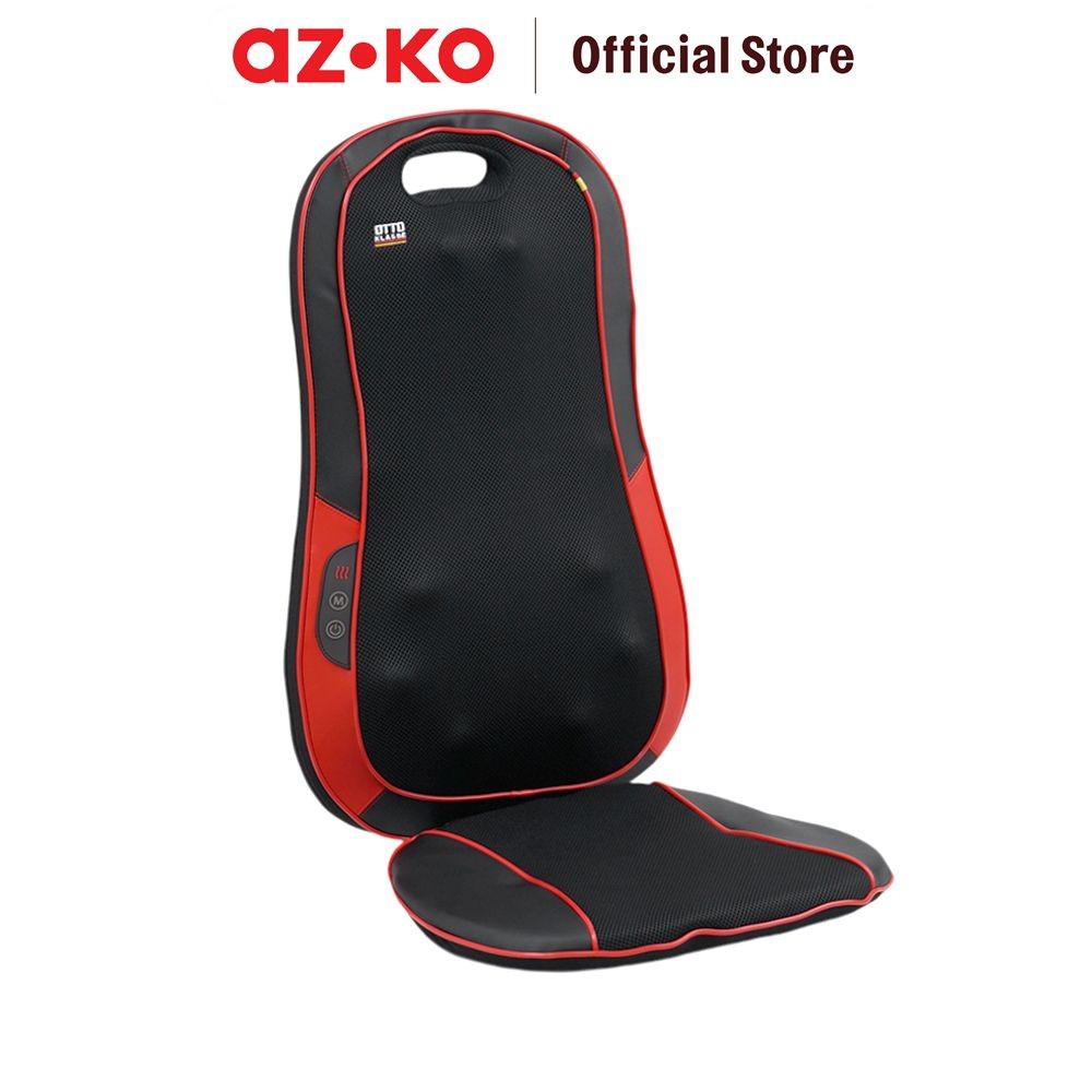 AZKO Otto Klasse Bantalan Kursi Pijat Super 2 In 1 - Hitam Pillow Back Massager Alat Pijat Punggung 