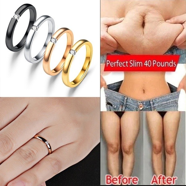 Fashion Cubic Zirconia Stone Lose Weight Stackable Rings Woman Stone Rings Men Girls Couple Finger R