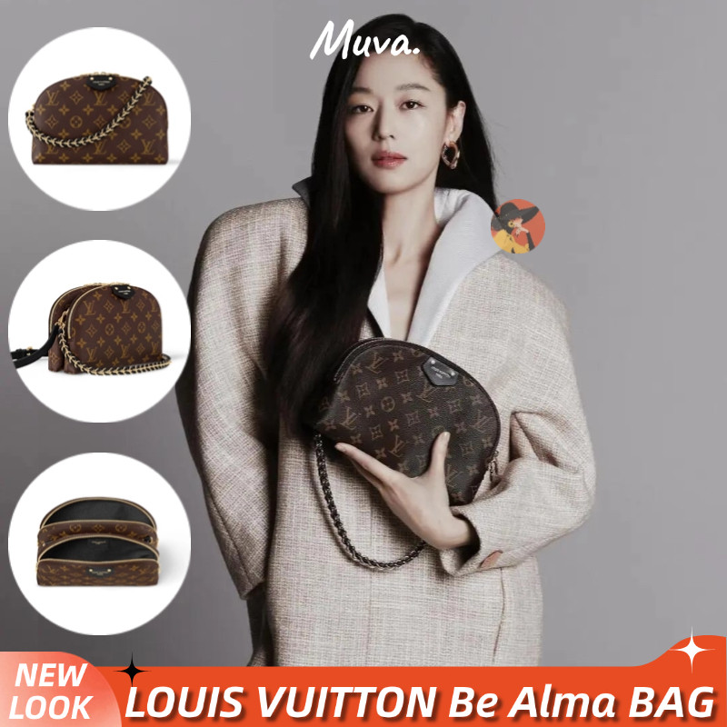 Tas wanita LV Louis Vuitton Be Alma BAG Monogram