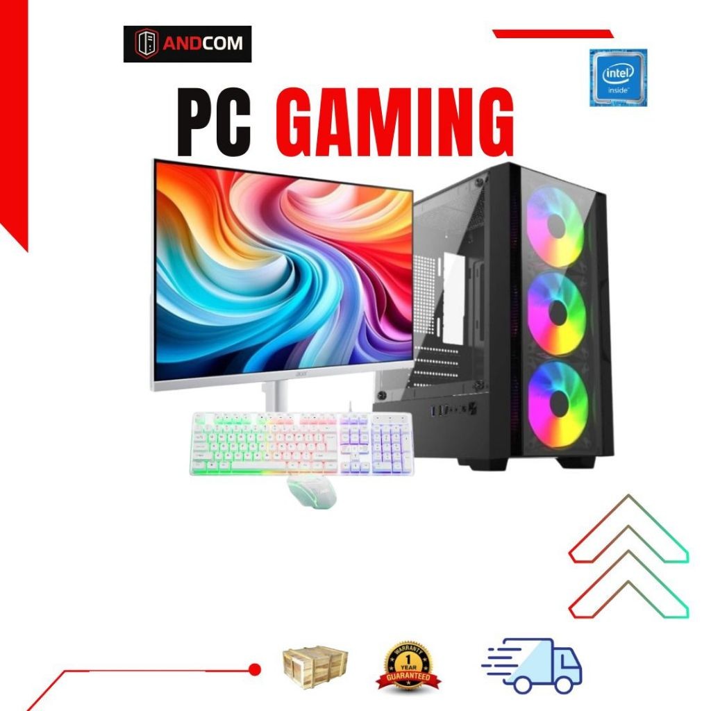 Fullset Komputer Gaming i5 Siap Main Game/PC Gaming i5 SSD 16GB Siap Pakai