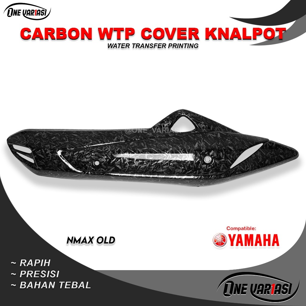 COVER KNALPOT CARBON FORGED NMAX OLD / TUTUP TAMENG PELINGDUNG KNALPOT NMAX OLD CARBON FORGED ONEVAR