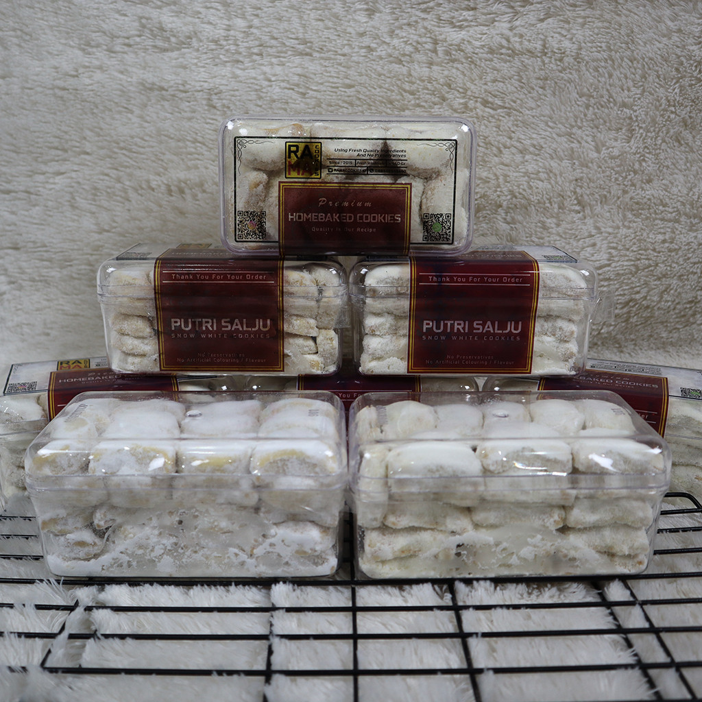 [AS] Kue Kering Putri Salju Kacang Mede Premium Keju Manis Harum Lumer Berat Bersih -+350 gram
