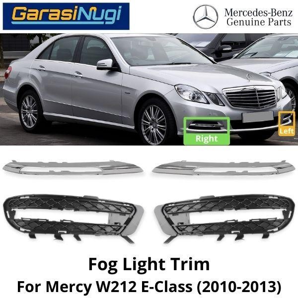 Fog Trim Old Mercedes W212 Avantgarde Bumper Strip Grille Chrome Cover E200