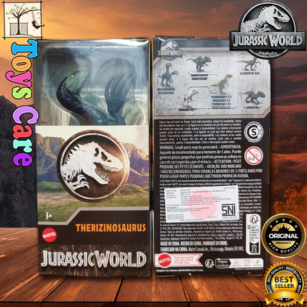 Mattel Jurassic World Therizinosaurus Figure Dinosaurus Mini Original