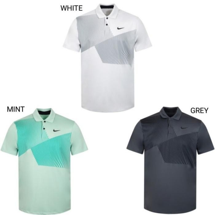POLO SHIRT GOLF NiKE PRO COMBAT KAOS KERAH PRIA IMPOR HIGH QUALITY - WHITE, XXXXL