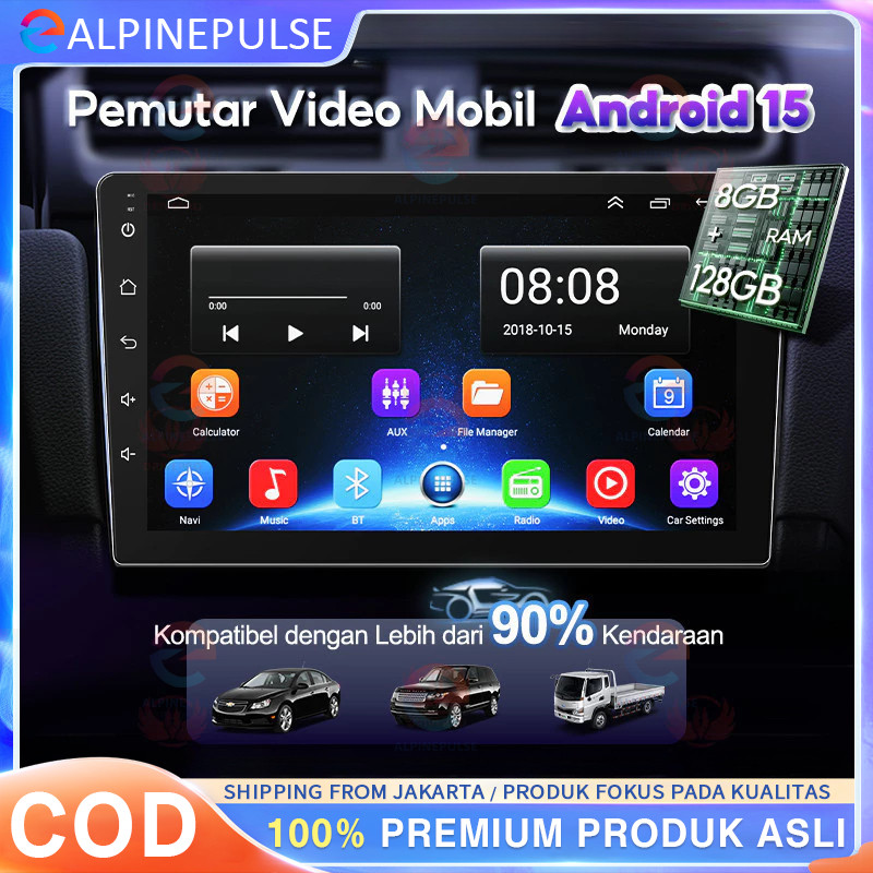 Dual Kipas 8g+128g Ips Screen Head Unit 7/9/10 Inch Car Android 14 Navigasi Untuk Toyota Daihatsu Mi