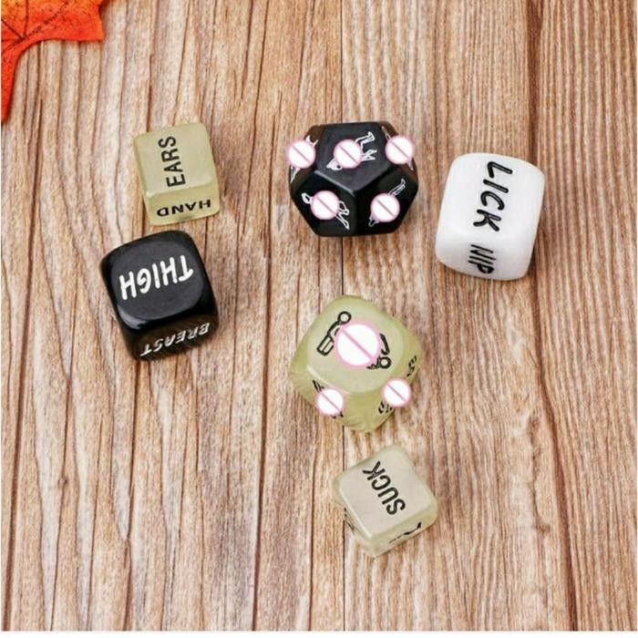 [PROMO] Sexy Funny Noctilucent Adult Glow Dice Love Toy / Dadu Cinta - MODEL 1