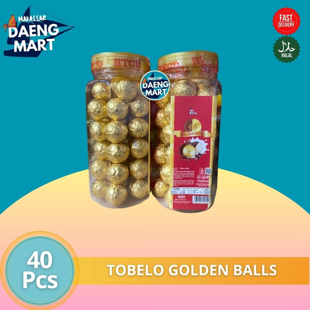 Golden balls tobelo ( Toples ) - coklat lebaran - coklat valentine - hampers lebaran