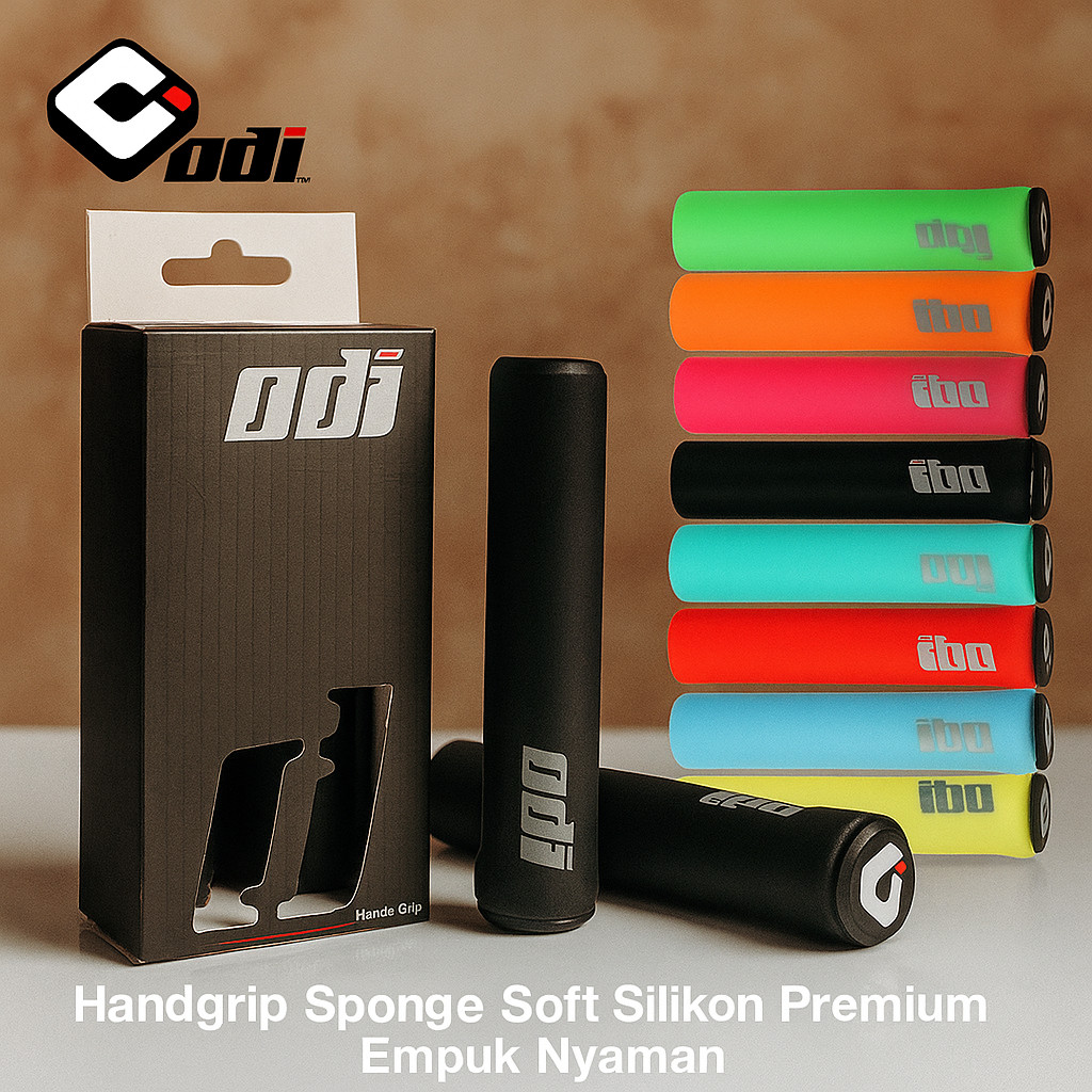 Handgrip Sponge Soft Silikon Empuk Sepeda MTB BMX Pushbike Anti Slip Karet Busa Ergonomis
