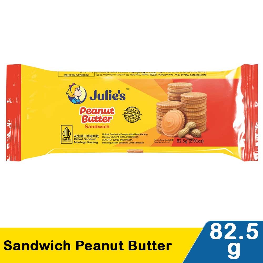 JULIE'S SANDWICH PEANUT BUTTER  90/82.5g