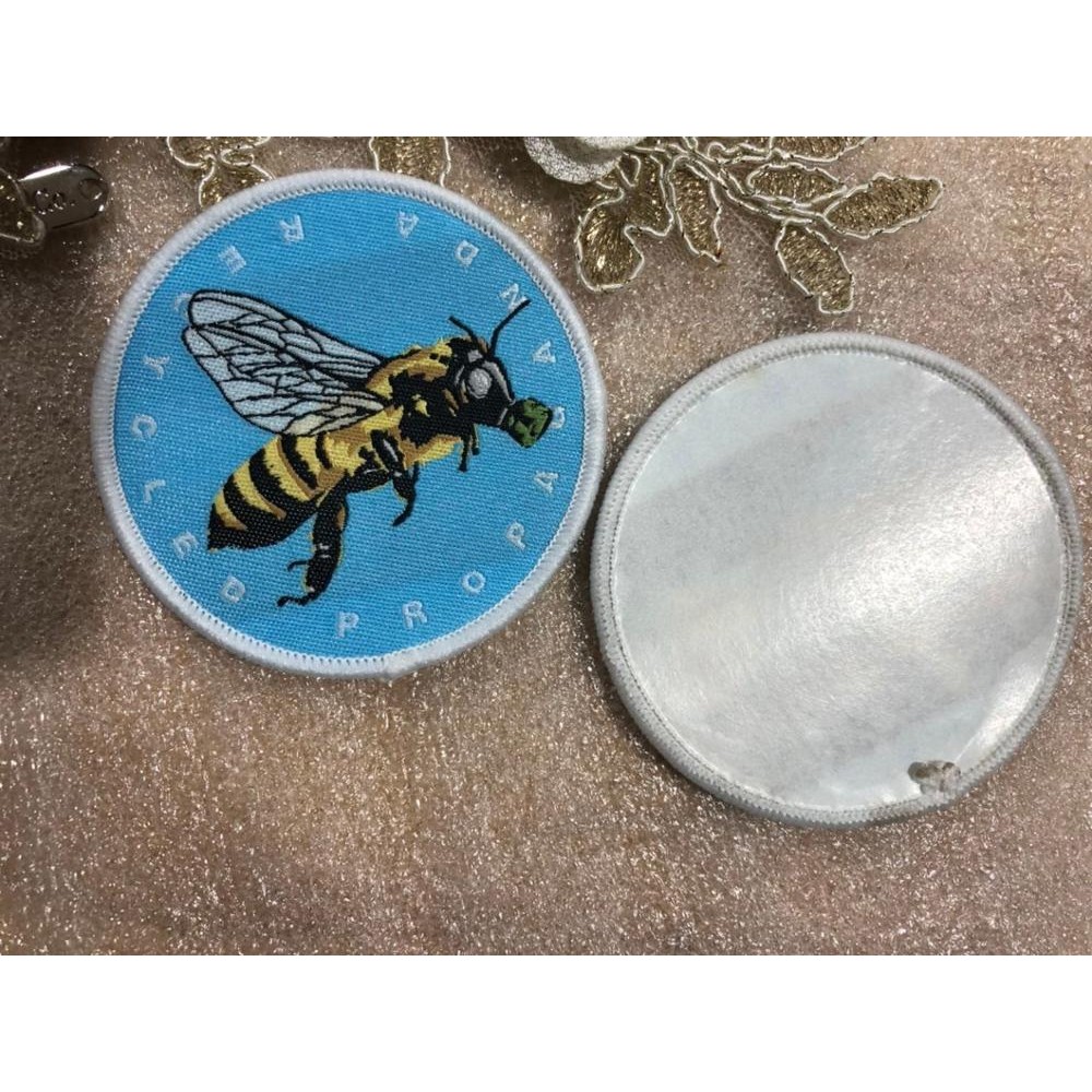 Customized cloth patch woven patches Iron on Badges custom logo / custom design over-locking patches
