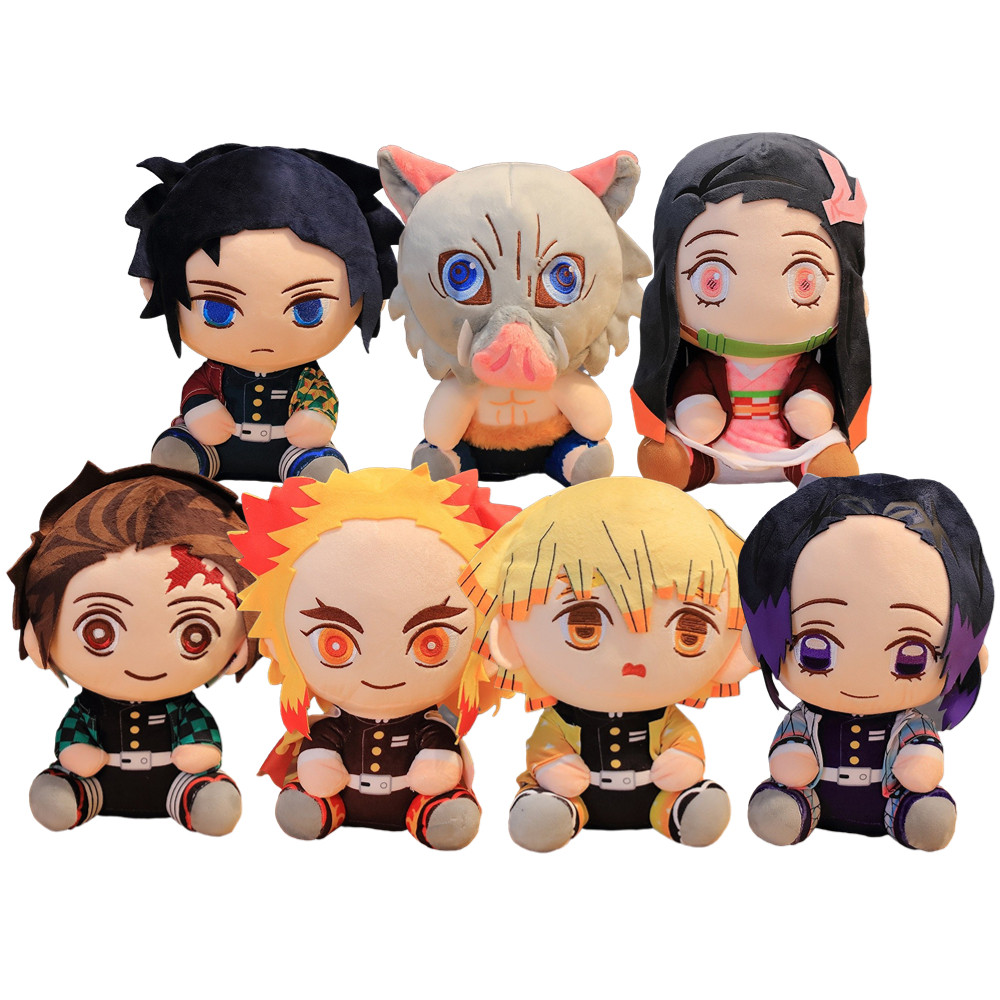 Demon Slayer Plush Toys Anime Kamado Tanjirou Hashibira Inosuke Tomioka Giyuu Rengoku Kyoujurou Koch