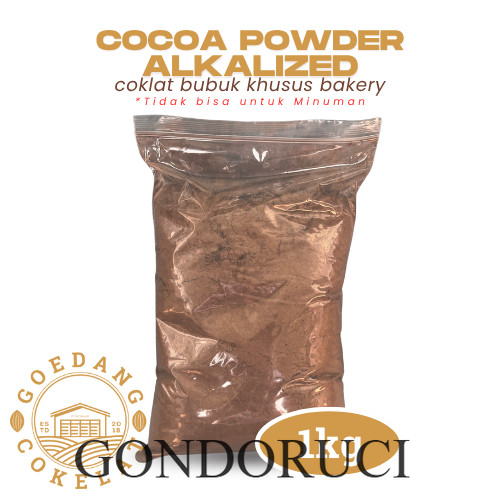 [ GONDORUCI ] Goedang Cokelat | Cokelat BUBUK 1kg Murni Tanpa Gula | cocoa powder /  bahan kue / cho
