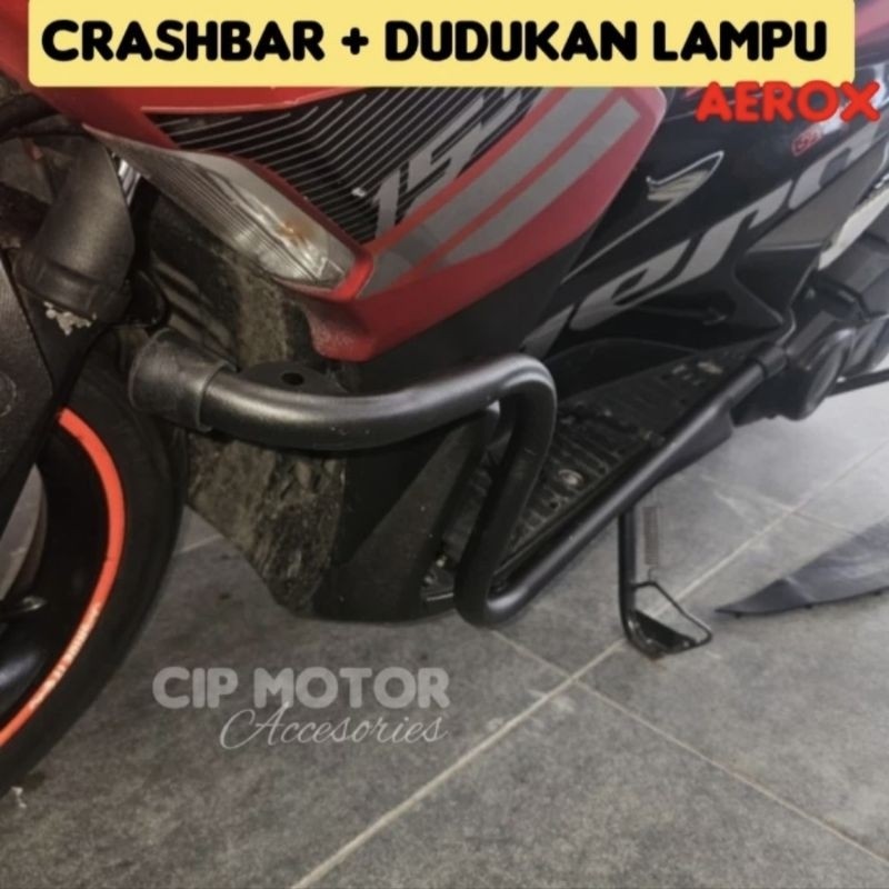 Crashbar Yamaha Aerox 155 dan NEW AEROX 2021 connected