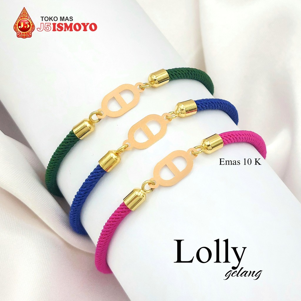 Gelang Tali Kombinasi Emas Jessie Lolly J5 Ismoyo
