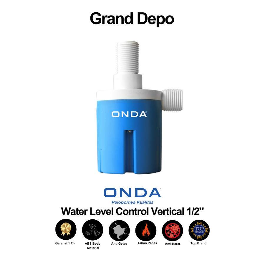 Onda Pelampung Otomatis Vertikal 1/2" / Pelampung Otomatis Onda